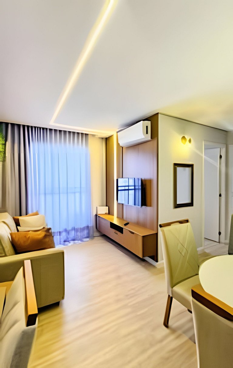 Apto 2/4 com Wi-Fi, TV, piscina e garagem | 1402