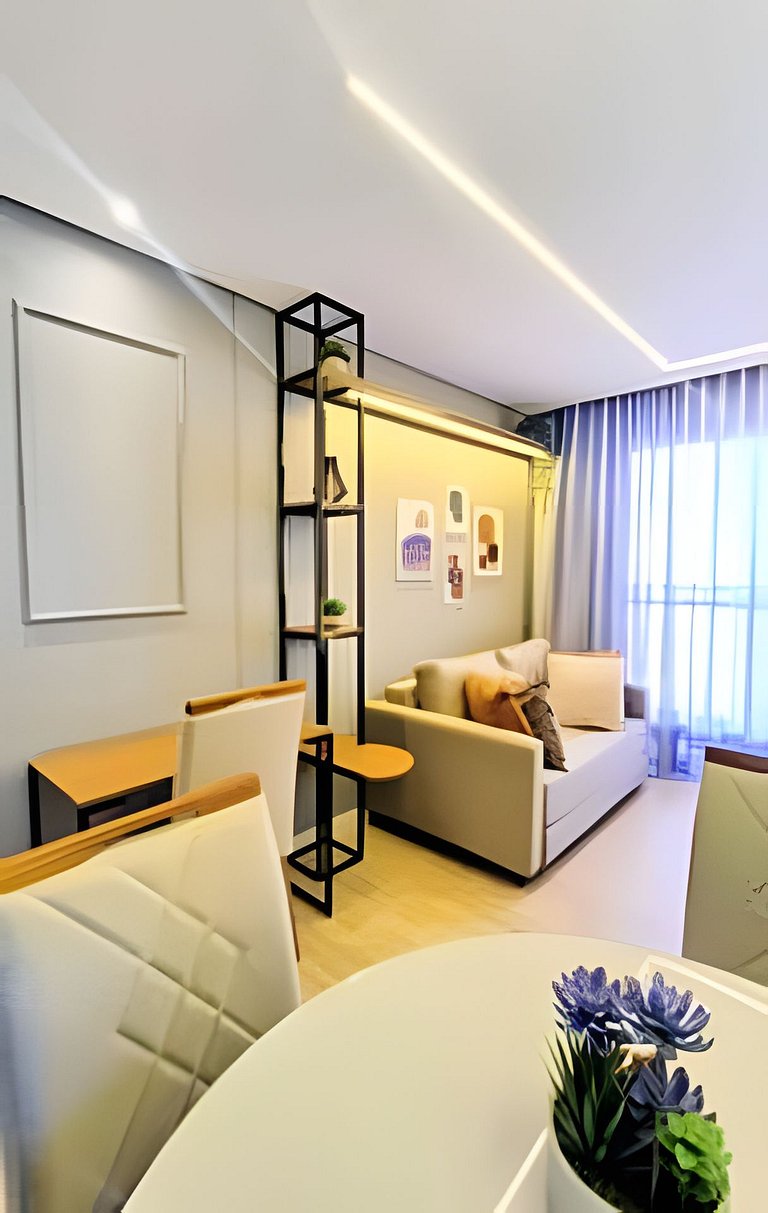 Apto 2/4 com Wi-Fi, TV, piscina e garagem | 1402