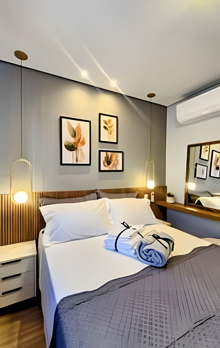 Apto 2/4 com Wi-Fi, TV, piscina e garagem | 1402