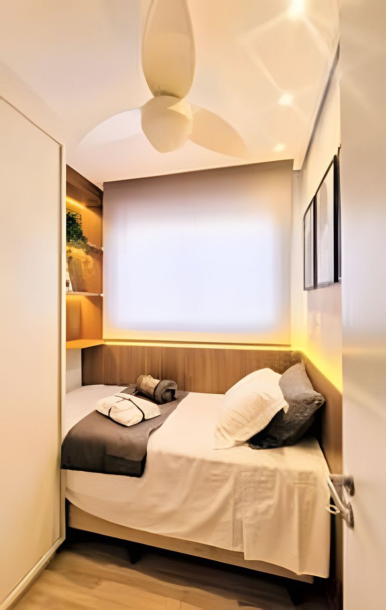 Apto 2/4 com Wi-Fi, TV, piscina e garagem | 1402