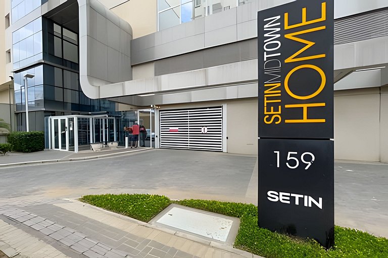 Apartamento 1604, 1/4, sala, TV, cozinha completa