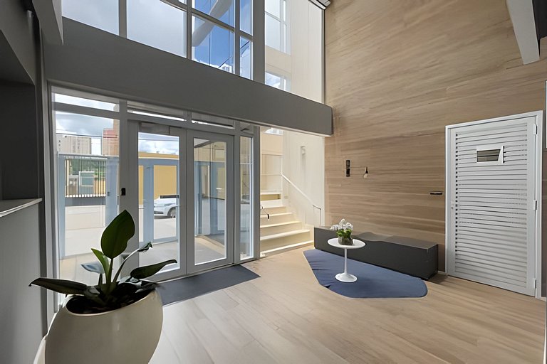 Apartamento 1604, 1/4, sala, TV, cozinha completa