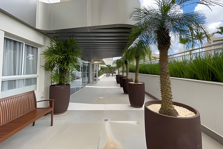 Apartamento 1604, 1/4, sala, TV, cozinha completa