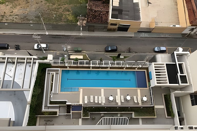 Apartamento 1604, 1/4, sala, TV, cozinha completa