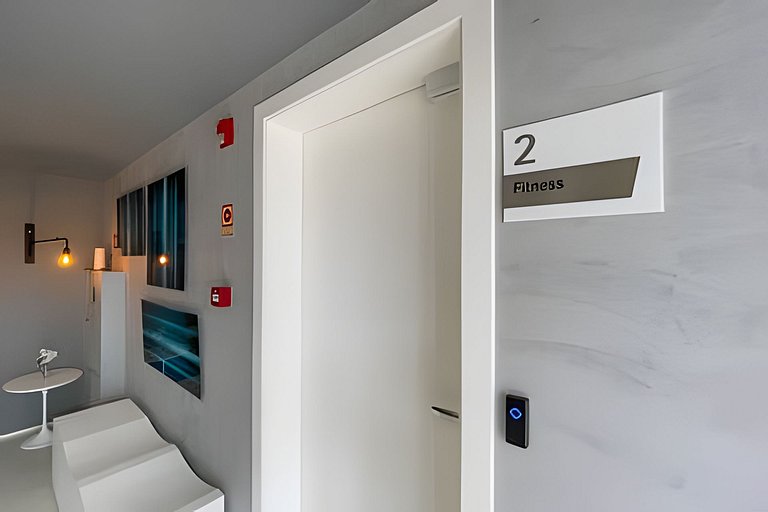 Apartamento 1604, 1/4, sala, TV, cozinha completa