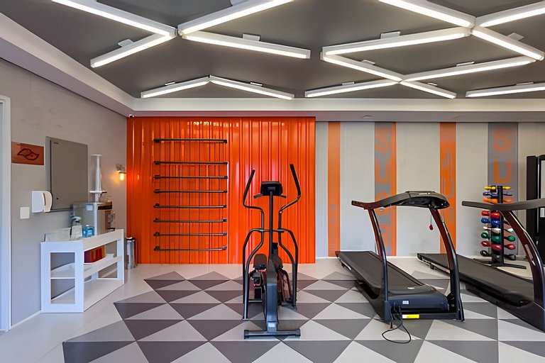 Apartamento 1604, 1/4, sala, TV, cozinha completa