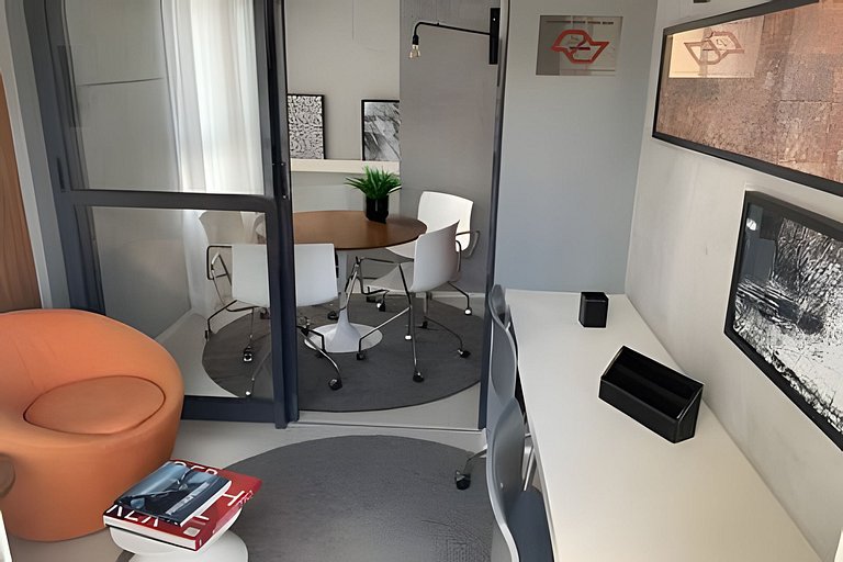 Apto 1/4 com Wi-Fi, TV, piscina e garagem | 1903