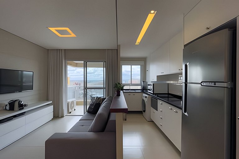 Apto 1/4 com Wi-Fi, TV, piscina e garagem | 1903