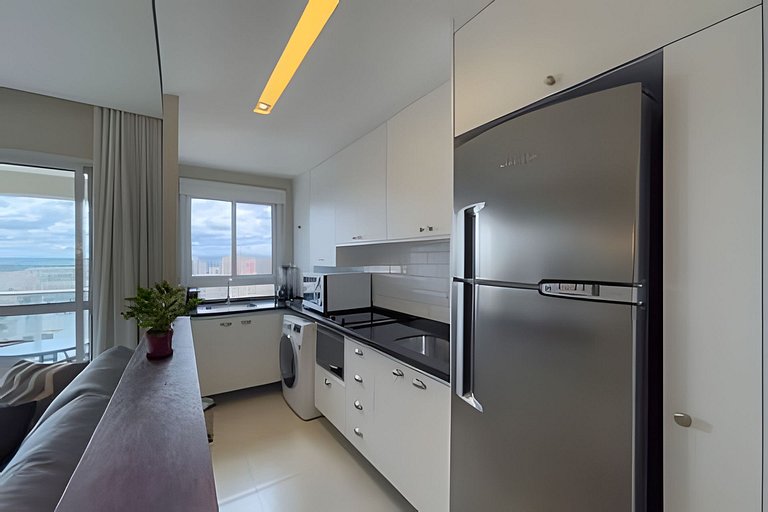 Apto 1/4 com Wi-Fi, TV, piscina e garagem | 1903