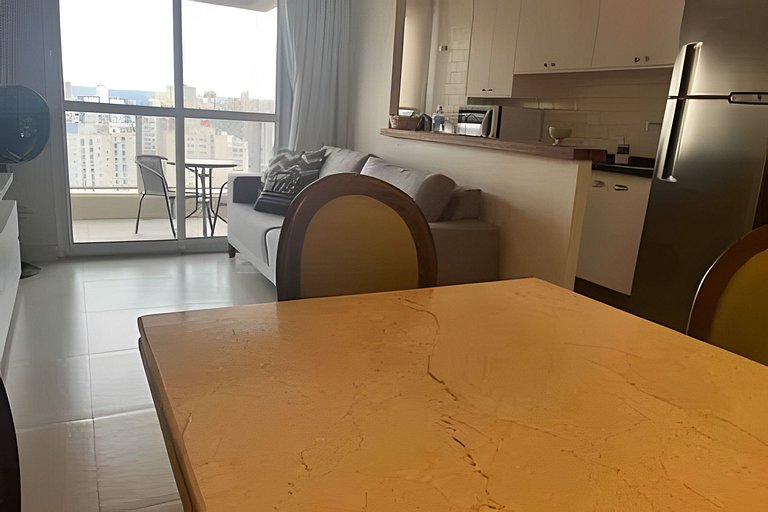 Apto 1/4 com Wi-Fi, TV, piscina e garagem | 1903