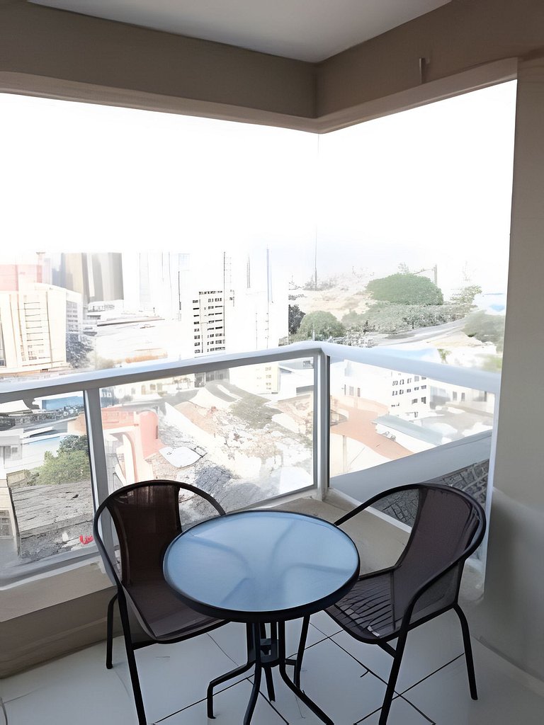 Apto 1/4 com Wi-Fi, TV, piscina e garagem | 1903