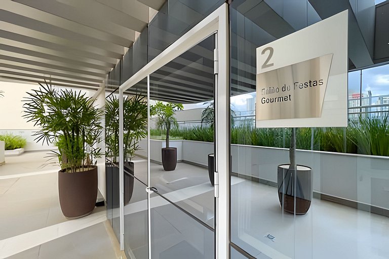 Apto 1/4 com Wi-Fi, TV, piscina e garagem | 1903