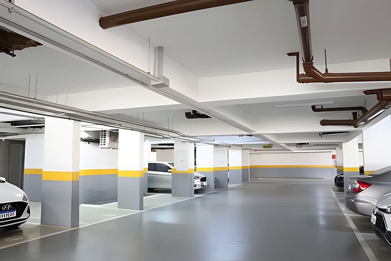 Apto 1/4 com Wi-Fi, TV, piscina e garagem | 1903
