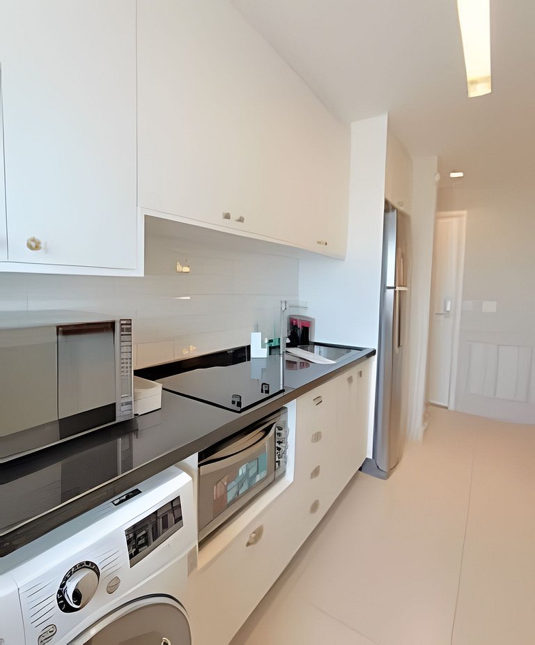 Apto 1/4 com Wi-Fi, TV, piscina e garagem | 1903